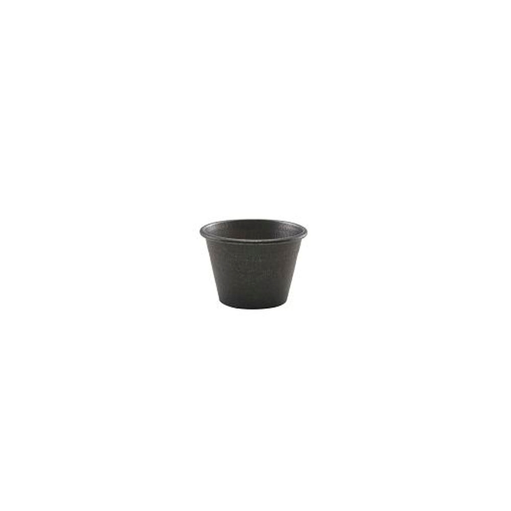 Vintage Black 2.5 Ounce Stainless Steel Ramekin, 24 count