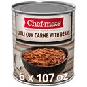 Chef-Mate Original Chili Con Carne with Beans - 107 oz. can, 6 per case